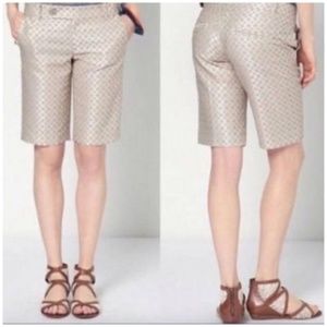 Cartonnier Anthropologie Taupe Jacquard Shorts 10